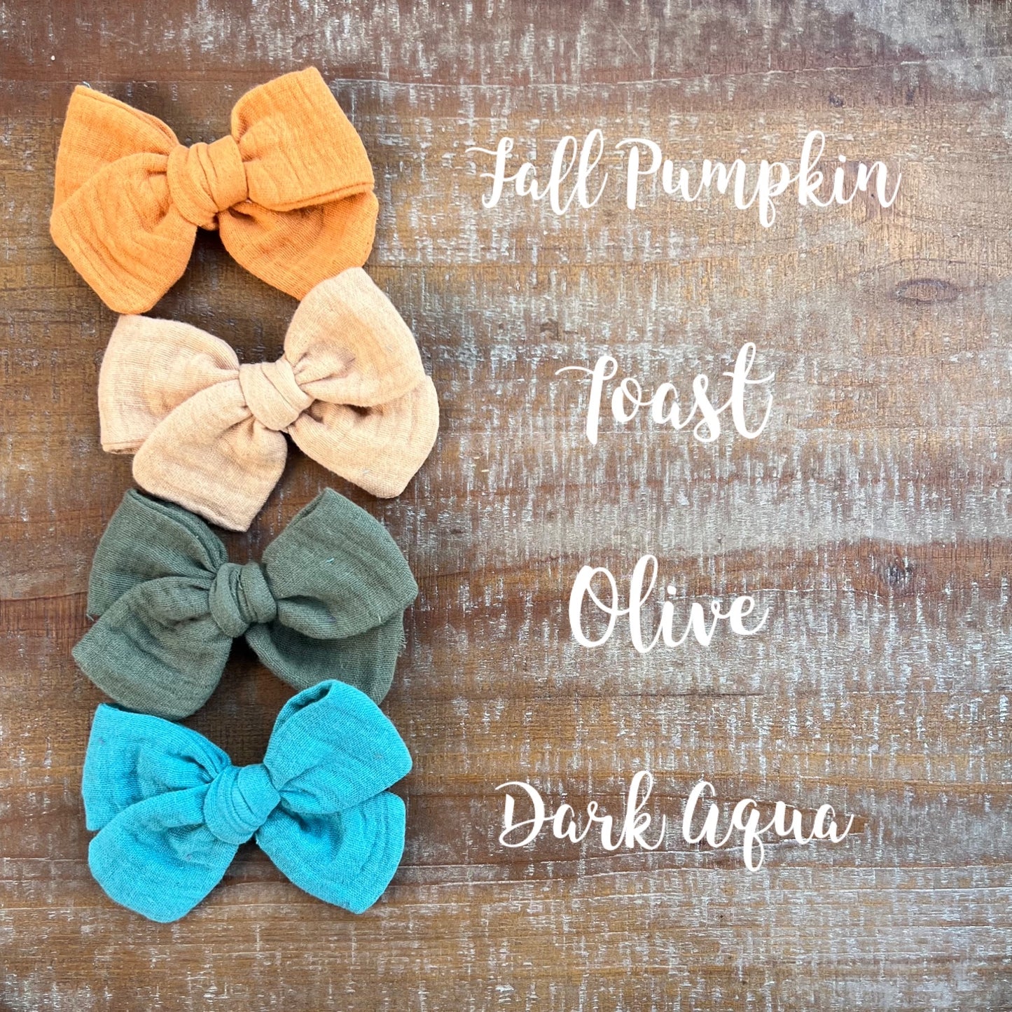 Fall Solid Dainty Bows