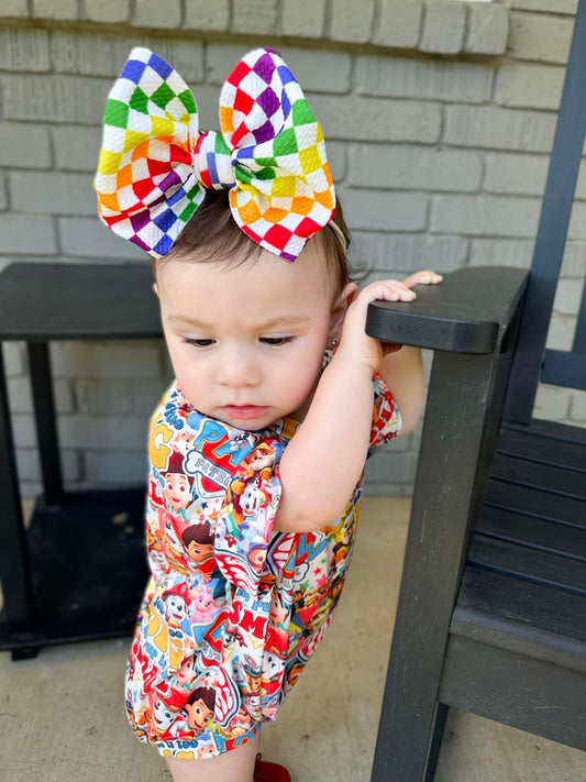 Colorful Checkered Bows