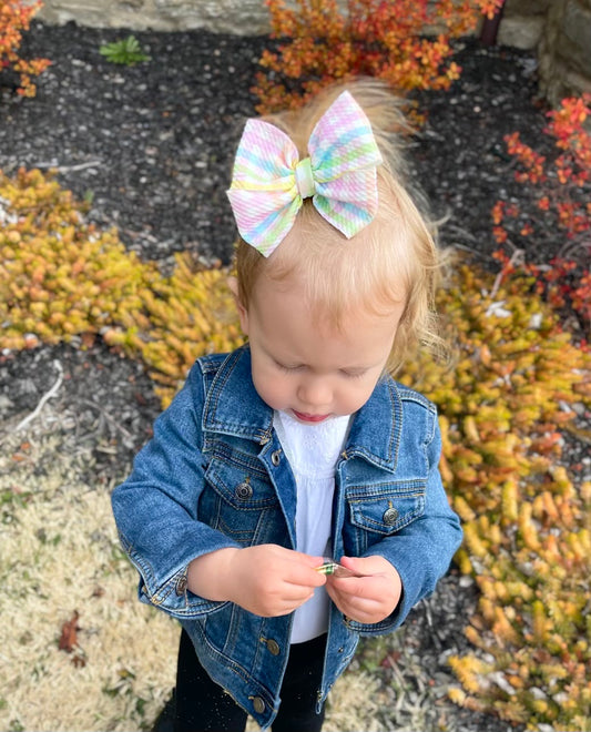 Pastel Gingham Pinwheel