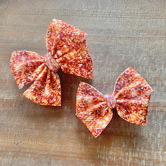 Orange Sparkle Pinwheel