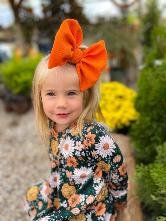 Pumpkin Orange Bows