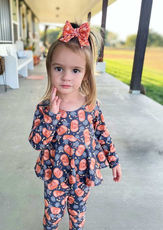 Orange Sparkle Pigtails