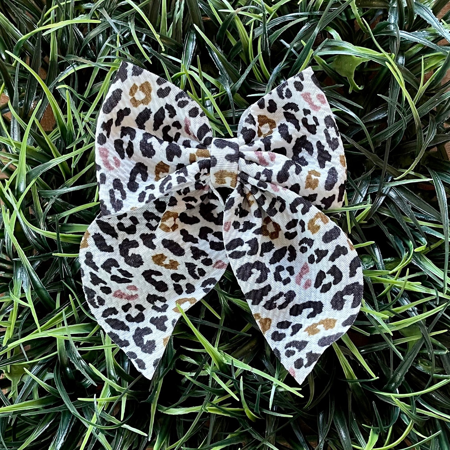 Jordan Leopard Floral Sailor Bow