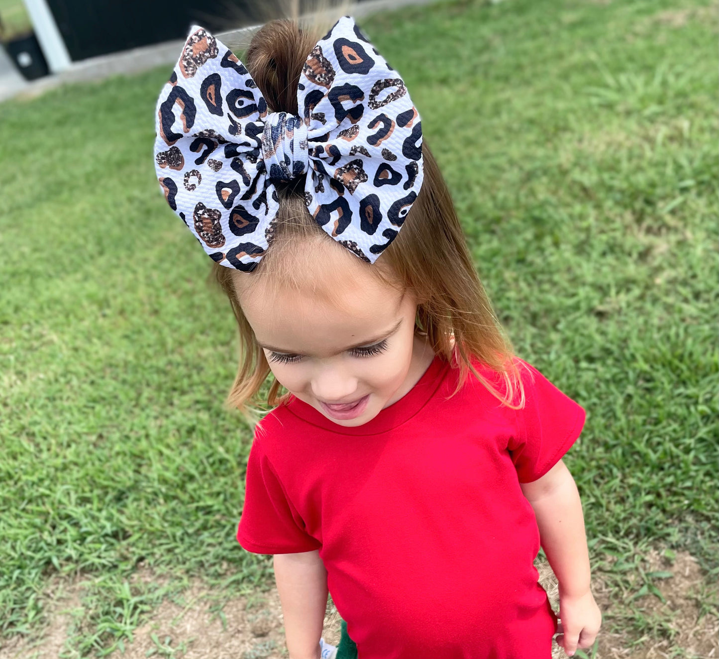 Candice Leopard Bows